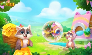 《梦幻花园》萌宠小浣熊来袭解锁白兔童话主题
