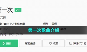 《抖音》第一次歌曲介绍