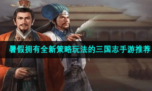 暑假拥有全新策略玩法的三国志手游推荐