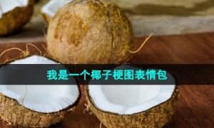 《抖音》我是一个椰子梗图表情包分享