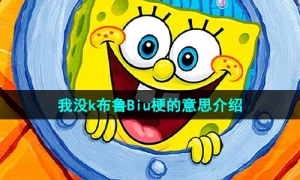 《抖音》我没k布鲁Biu梗的意思介绍