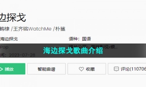《抖音》海边探戈歌曲介绍