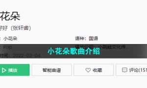 《抖音》小花朵歌曲介绍