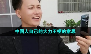 《抖音》中国人自己的大力王梗的意思介绍