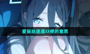 《抖音》爱丽丝速通XX梗的意思介绍