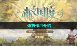 《森之国度》炸药作用介绍