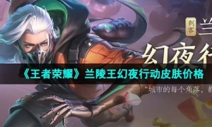 《王者荣耀》兰陵王幻夜行动皮肤价格