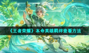 《王者荣耀》本命英雄羁绊查看方法