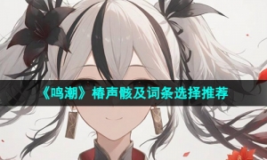 《鸣潮》椿声骸及词条选择推荐