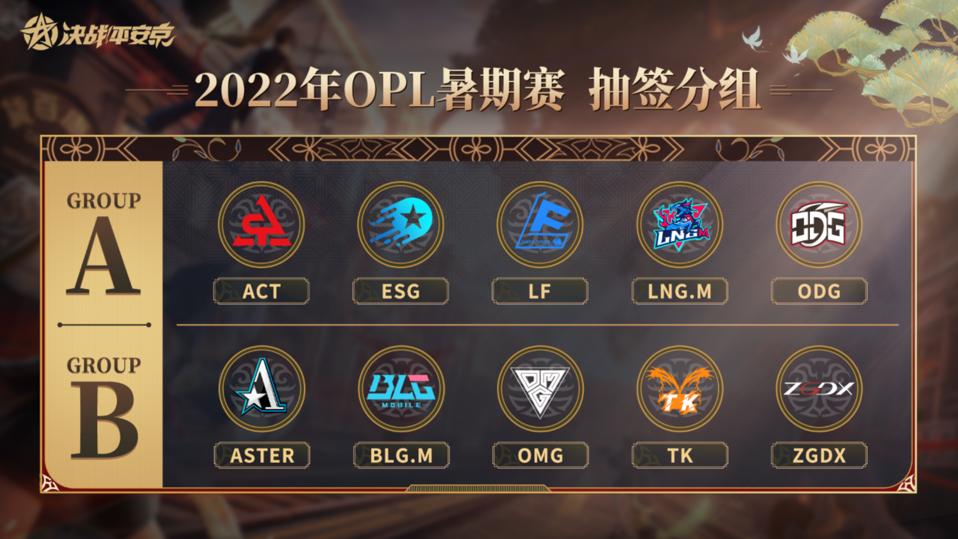 不负热爱，崭露锋芒！——2022OPL暑期赛明日正式开赛！