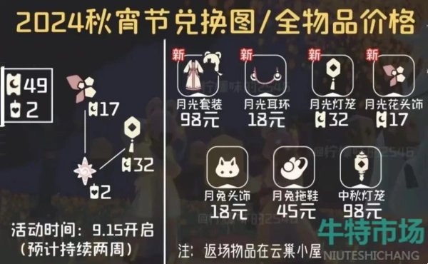 《光遇》2024年秋宵节物品一览